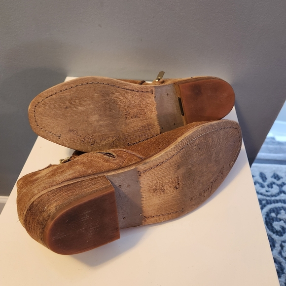 Ankle suede cowboy boots size 8.5 - Picture 4 of 4